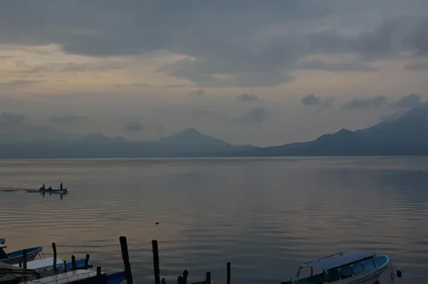 Lake Atitlán at sunrise, Guatemala — regional landscape context