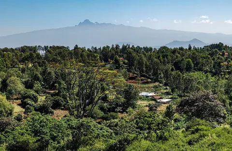 Mount Kenya seen from Nyeri