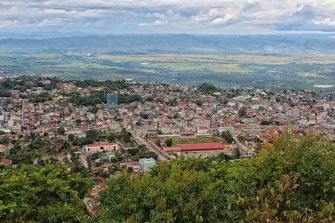 Taunggyi above the Shan landscape