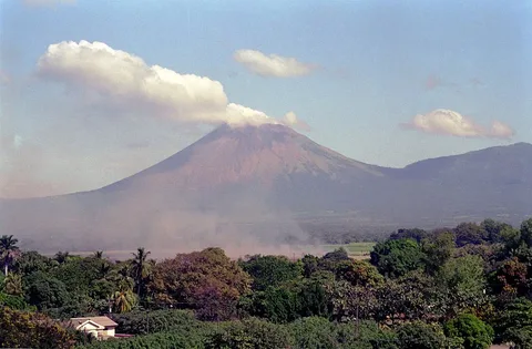 San Cristóbal volcano seen from Chichigalpa, Chinandega, Nicaragua
